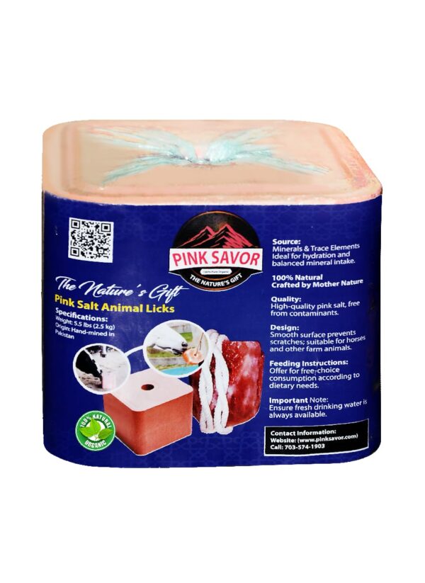 Natural Pink Salt Block for Animal Health – 2–3 KG